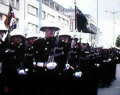 Plymouth Parade Royal Marines marching
